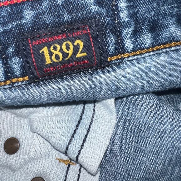 Vintage Abercrombie and Fitch 1892 denim button fly straight jeans women size 4 - Picture 10 of 10